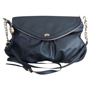 Juicy Couture Leather Shoulder Bag Black NEW